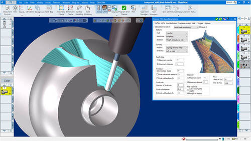 5 axes milling multiblade