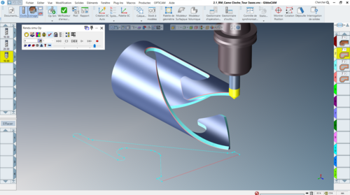 Fraisage polaire cylindrique